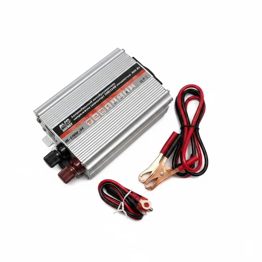Автомобильный инвертор 24 220V AVS IN-600W-24 A07044S A07044S