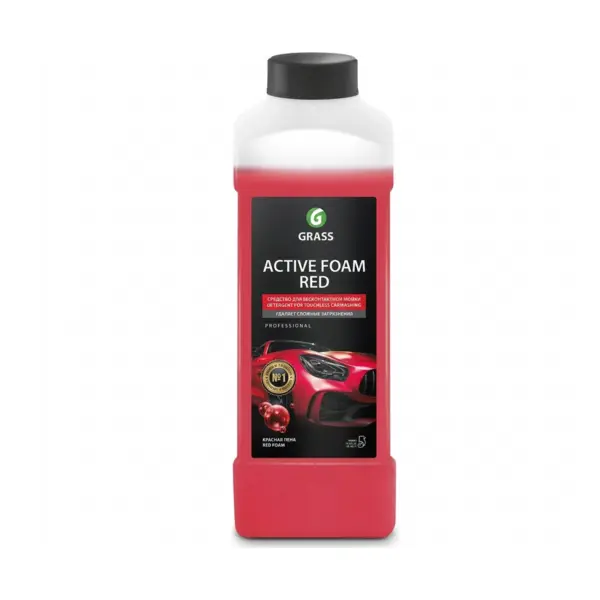 Автошампунь GRASS Active Foam Red для бесконтактной мойки 1л 800001 800001